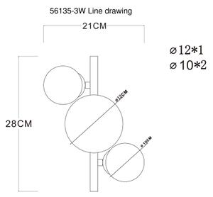 Globo 56140-3W - LED Prisadený luster RIHA 3xG9/3,5W/230V chróm