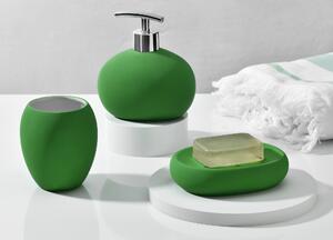 Sada 3 keramických kúpeľňových doplnkov United Colors of Benetton / zelená