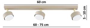 Brilagi - LED bodové svietidlo MONO 3xGX53/12W/230V béžové