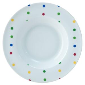 18-dielna porcelánová súprava riadu United Colors of Benetton / Ø 20 cm / Ø 22 cm / Ø 27 cm / porcelán / biela s bodkami