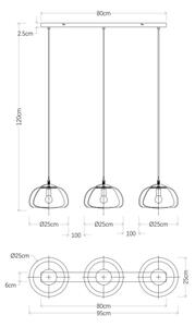 Globo 15743-3H - Luster na lanku JELLA 3xE14/40W/230V