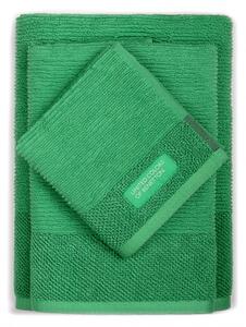 Súprava 3 uterákov Casa United Colors of Benetton / 30x50 / 50x90 / 70x140 cm / 100% bavlna / zelená