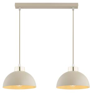 Brilagi - Závesný luster na lanku MOON 2xE27/60W/230V béžová/zlatá