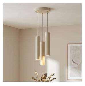 Brilagi - Luster na lanku TUBE 3xGU10/15W/230V béžová/zlatá