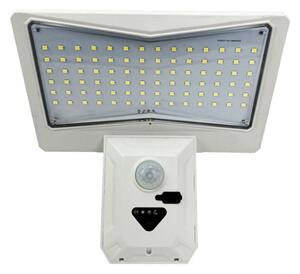 Immax 08483L IMMAX WING vonkajšie solárne nástenné svietidlo LED 4W/300lm 6500K, IP65, PIR senzor, biela