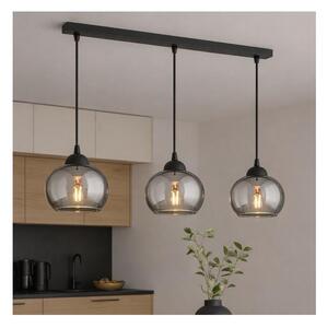 Brilagi - Luster na lankách DIOR 3xE27/60W/230V čierna/dymová sivá