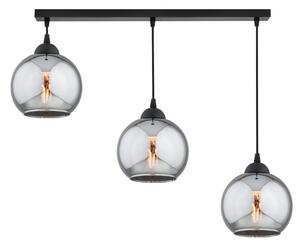 Brilagi - Luster na lankách DIOR 3xE27/60W/230V čierna/dymová sivá