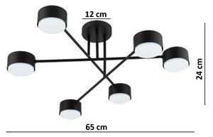 Brilagi - Prisadený luster MONO 6xGX53/12W/230V čierna