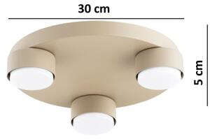 Brilagi - Stropné svietidlo MONO 3xGX53/12W/230V pr. 30 cm béžové