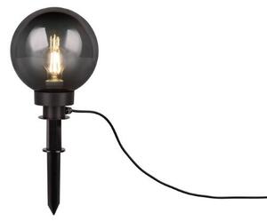TRIO Reality R57042054 BOLO vonkajšie dekoratívne svietidlo zapichovacie 1xE27 IP44 D200mm čierna, dymová, kábel 5m