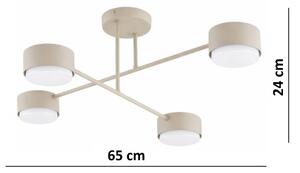 Brilagi - LED prisadený luster MONO 4xGX53/12W/230V béžový