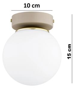 Brilagi - Bodové svietidlo MILO ECRU 1xE27/60W/230V béžová/zlatá