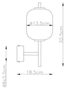 Globo 15217W - LED Nástenné svietidlo EWALD LED/7W/230V
