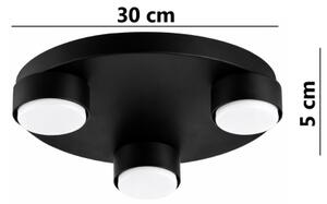Brilagi - Stropné svietidlo MONO 3xGX53/12W/230V pr. 30 cm čierna