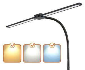 LED Stmievateľná stojacia lampa TEILO LED/14W/230V 3000/4000/6000K čierna