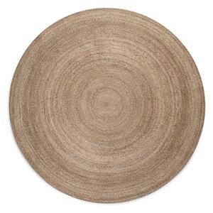 Obojstranný jutový okrúhly koberec v prírodnej farbe ø 100 cm Braided Grey – Hanse Home