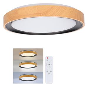 Brilagi - LED stmievateľné stropné svietidlo FLOCO LED/48W/230V pr. 40 cm drevo/čierna+DO