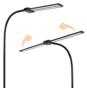 LED Stmievateľná stojacia lampa TEILO LED/14W/230V 3000/4000/6000K čierna