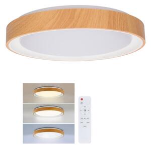 Brilagi - LED stmievateľné stropné svietidlo FLOCO LED/48W/230V priemer 40 cm drevo/biela +DO