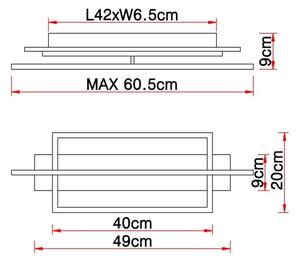 Globo 67296D - LED Stropné svietidlo BEATRIX LED/28W/230V