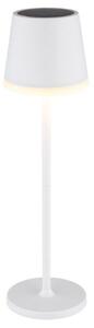 GLOBO 36637W SOLAR solárne svietidlo lampička V410mm LED 0,06W/50lm 3000K IP44 biela, vrátane batérie CR18650 1200mAh