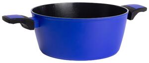 United Colors of Benetton Hliníkový hrniec s pokrievkou / mramorový povrch / 20 x 11 cm / Modrá