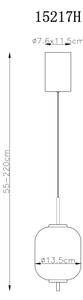 Globo 15217H - LED Luster na lanku EWALD LED/7W/230V