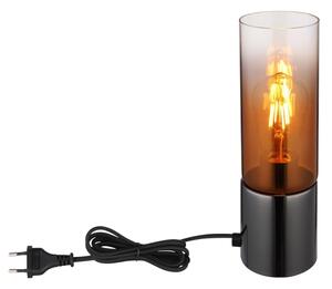 Globo 21000TG - Stolná lampa ANNIKA 1xE27/25W/230V pr. 9 cm čierna/medená