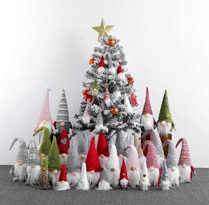 Vianočný škriatok 50 cm - šedý