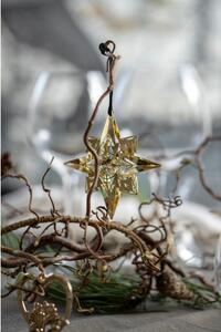Závesná vianočná dekorácia v zlatej farbe Kähler Design