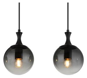 Globo 15885-4H - Luster na lanku DALTON 4xE27/10W/230V čierna