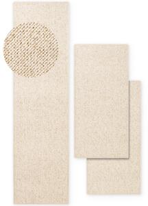 BT Carpet, Spálňová sada Wolly 102843 Creme, 3 diely: 67x140 (2x), 67x250 (1x), biela, spálňa