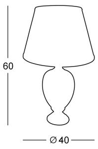 Kolarz 0094.70 - Stolná lampa DAMASCO 1xE27/100W/230V
