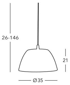 Kolarz 0051.31.6 - Luster na lanku MALMÖ 1x E27/60W/230V