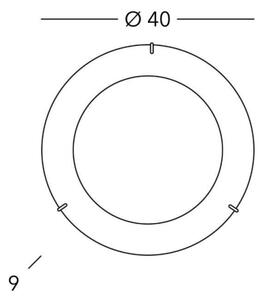 Kolarz A1306.12.4 - Stropné svietidlo MOON 2xE27/60W/230V