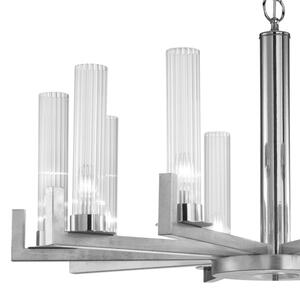 Kolarz 6009.81050 - Luster na reťazi RAGGIO 10xE14/25W/230V striebro