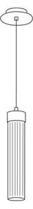 Kolarz 6009.30130 - Luster na lanku RAGGIO 1xE14/25W/230V 24K zlato