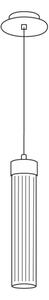 Kolarz 6009.30150 - Luster na lanku RAGGIO 1xE14/25W/230V striebro