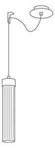 Kolarz 6009.30151 - Luster na lanku RAGGIO 1xE14/25W/230V striebro