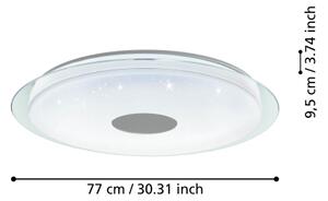 Eglo 900006- LED Stmievateľné stropné svietidlo LANCIANO-Z LED/38,1W/230V 2700-6500K