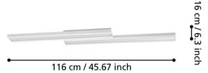 Eglo 32164 - LED RGBW Stmievateľné stropné svietidlo SALITERAS-C LED/24W/230V biela