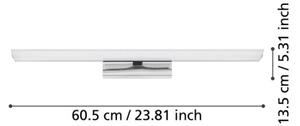 Eglo 900019 - LED RGBW Stmievateľné kúpeľňové osvetlenie zrkadla 15,6W/230V IP44