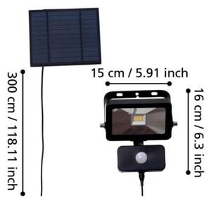Eglo 900247-LED Solárny reflektor so senzorom VILLAGRAPPA 15xLED/0,03W/3,7V IP44