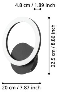 Eglo 900324 - LED Stmievateľné nástenné svietidlo PARRAPOS-Z LED/12W/230V