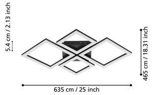Eglo 900318 - LED Stmievateľné stropné svietidlo PARANDAY-Z LED/42W/230V