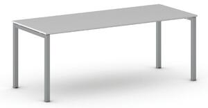 Kancelársky stôl METAL 200x80 cm, sivá