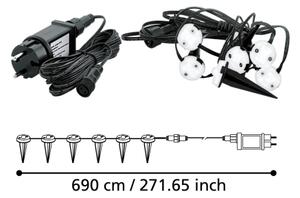 Eglo 900117 - LED Vonkajšia dekoračná reťaz SPINETOLI 6xLED IP65