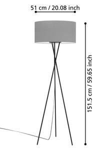 Eglo 900187 - Stojacia lampa FONDACHELLI 1xE27/60W/230V