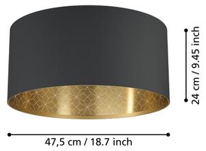 Eglo 900144 - Stropné svietidlo ZARAGOZA 1xE27/40W/230V