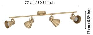 Eglo 900173 - LED Bodové svietidlo SERAS 4xGU10/3W/230V